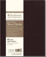 Strathmore 483-7 Softcover Watercolor Art Journal, 7.75" x 9.75", White, 24 Sheets